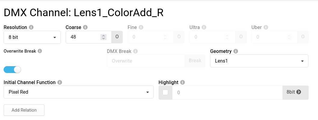 Overwrite in DMX Channel